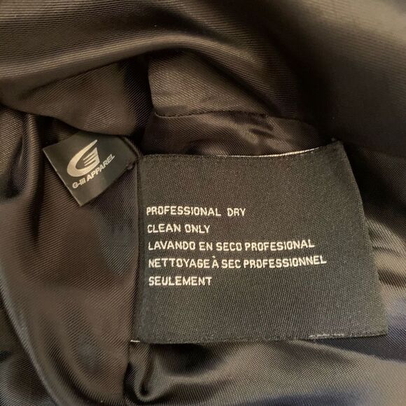 Nine West charcoal gray black wool pea coat large - Picture 10 of 10